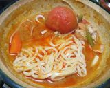 卓上コンロでトマト入り簡単トムヤム鍋作り方16写真