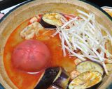卓上コンロでトマト入り簡単トムヤム鍋作り方15写真