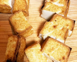 焼き厚揚げの小松菜と山茶茸のあんかけ作り方10写真
