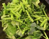 空芯菜の炒め物作り方1写真
