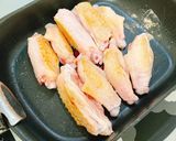 鶏肉のフライパン焼き♪醤油麹粒マスソース作り方2写真