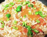 ワンパン　豚肉と舞茸のトマト炊き込みご飯作り方6写真