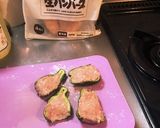 ピーマン肉詰めとサラダのお弁当作り方2写真