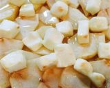 りんごとクリームチーズのピザ作り方6写真