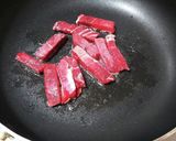 犬ご飯　ピーマンと馬肉の炒め物作り方2写真