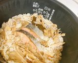 塩鮭とまいたけの炊き込みご飯作り方5写真