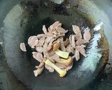 砂肝と山東菜の黒酢炒め作り方2写真