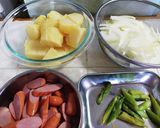 じゃがいもとウインナー炒め作り方1写真