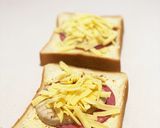 サラダチキンを使って☆マスタードトースト作り方5写真
