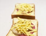 サラダチキンを使って☆マスタードトースト作り方6写真