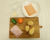 梅包みとじゃがいものシャキシャキ炒め作り方1写真