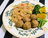 炊飯器で簡単 肉団子とケチャップライス作り方3写真