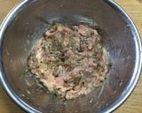 混ぜて焼くだけの時短簡単きんぴらつくね作り方3写真