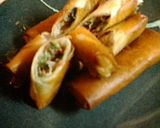 いまが旬♪白菜とコンビーフの春巻き作り方4写真