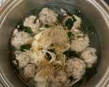 おかずにもなる!肉団子わかめスープ作り方4写真