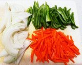豚こま肉と残り野菜のプルコギ風作り方1写真