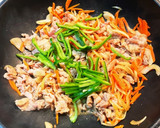 豚こま肉と残り野菜のプルコギ風作り方3写真