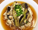 茄子と鶏そぼろの餡掛けそうめん作り方7写真