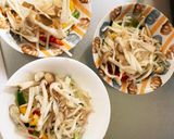 レンジもやしズッキーニ豚味噌丼味野菜炒め作り方8写真
