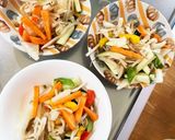 レンジもやしズッキーニ豚味噌丼味野菜炒め作り方9写真