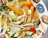 レンジもやしズッキーニ豚味噌丼味野菜炒め作り方12写真
