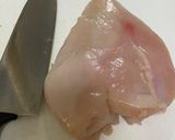 タコワサ風チキン(鶏肉のわさび和え)作り方1写真