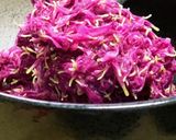 歯ざわりシャキシャキ食用菊のおひたし作り方3写真