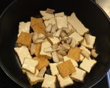 厚揚げとつるむらさきと椎茸のポン酢煮作り方1写真