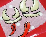 ヴェノムのキャラ弁!! 簡単お弁当作り方1写真