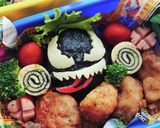 ヴェノムのキャラ弁!! 簡単お弁当作り方5写真
