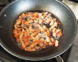 かぼちゃとカリカリベーコンのみそ炒め作り方3写真