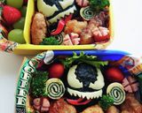 ヴェノムのキャラ弁!! 簡単お弁当作り方6写真