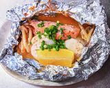 生鮭とホタテの醤油バターホイル焼き作り方11写真