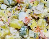 さつまいもと野菜のゴロゴロサラダ作り方3写真