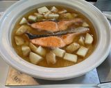 鮭とじゃがいもの炊き込みごはん作り方5写真