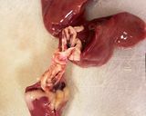 誰でも食べれる鶏の肝(ウスターソース味)作り方1写真