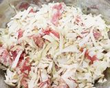豚こま肉とキャベツのまぜ焼き作り方1写真
