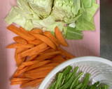 厚揚げと野菜のピリ辛味噌炒め作り方1写真