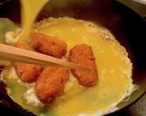 カキフライで卵とじ　酒も米も進むリメイク作り方7写真