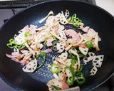 れんこん オリーブオイル炒め作り方1写真