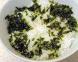 息子特製!韓国味付け海苔入り卵かけご飯作り方2写真
