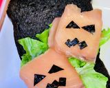 クリチ＆サーモンのハロウィンサンド♪作り方5写真