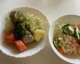 ピーマン肉詰め簡単味変スープ作り方6写真