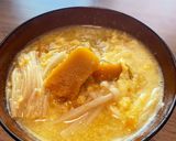 かぼちゃとエノキのお味噌汁作り方6写真