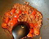 なすとトマトのミートパスタ作り方3写真