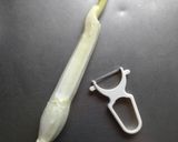 簡単副菜☆マコモタケと竹輪の旨塩炒め。作り方2写真