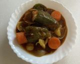 ピーマン肉詰め簡単味変スープ作り方7写真