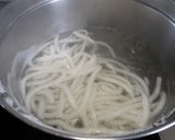 小松菜とベーコンのめんつゆうどん作り方7写真