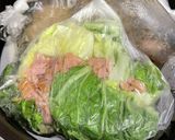 ポリ袋で簡単ツナと白菜のスープ作り方4写真