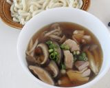 10分でできる！鶏ときのこの温つけうどん作り方5写真